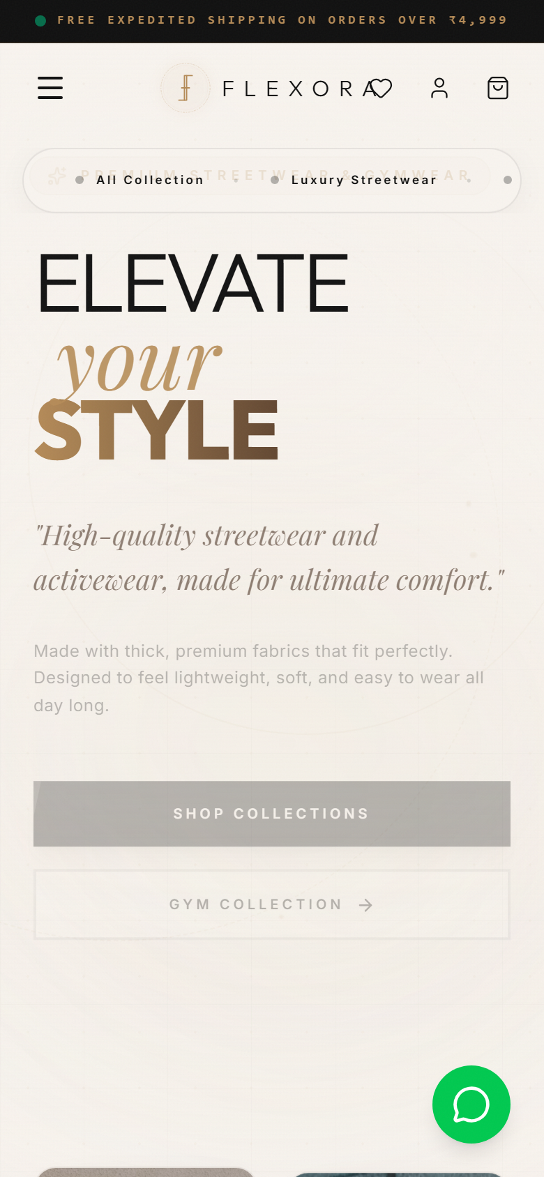 Flexora mobile catalog